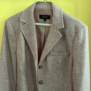 Talbots pink wool blazer 12